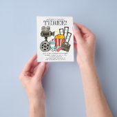 バジェットシネマムービーナイトパーティー子供の誕生日 チラシ (手)