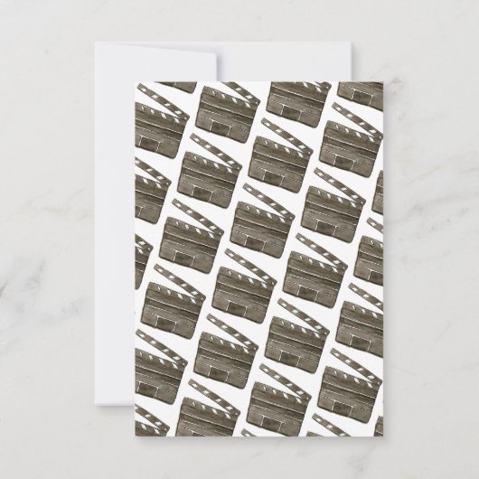 バジェットシネマムービーナイトパーティー子供の誕生日 ノートカード (裏面)