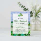 バジェットシャムロックベビーシャワー招待状 (スタンド正面)