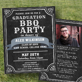 バジェットシャルボードグラードBBQパーティーフォト招待状 チラシ