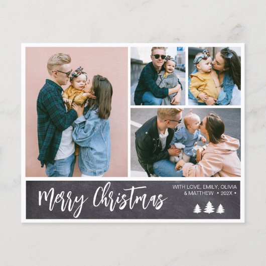 バジェットシャルボードコラージュスノーウィクリスマスホリデー チラシ (正面)