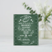 バジェットシャルボードサッカースポーツ誕生日招待状 (スタンド正面)