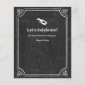 バジェットシャルボードファーザーズデイクロウフィッシュ招待状 (裏面)