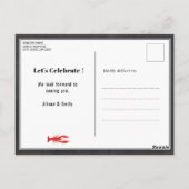 バジェットシャルボードファーザーズデイクロウフィッシュ招待状 ポストカード (裏面)