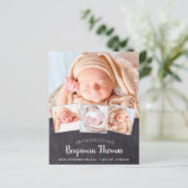 バジェットシャルボードベビー4フォト誕生ありがとう (スタンド正面)