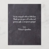 バジェットシャルボードベビー4フォト誕生ありがとう (裏面)