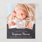 バジェットシャルボードベビー4フォト誕生ありがとう (正面)