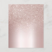 バジェットシャンパントースト赤面ブライダルシャワー招待状 (裏面)