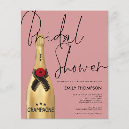 バジェットシャンパンボトルダスティバラブライダルシャワー