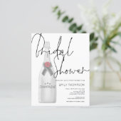 バジェットシャンパンボトルブライダルシャワー招待 (スタンド正面)