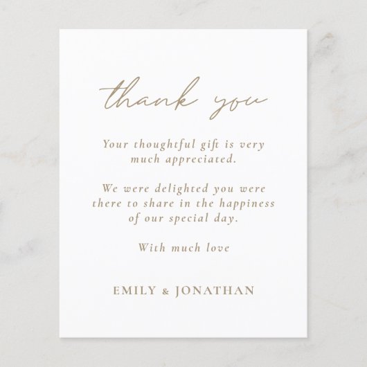 バジェットシャンパン金ゴールド文字写真結婚sありがとう (正面)