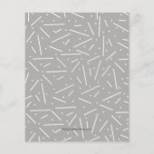 バジェットシルバーと金ゴールド50th誕生日招待状 (裏面)