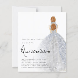 バジェットシルバーガウンライトブラウンヘアQRキンセアニラ