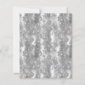 バジェットシルバーグラムフローラアーチ卒業招待状 (裏面)