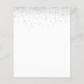 バジェットシルバーグリッターウェディングレセプション詳細 (裏面)