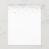 バジェットシルバーグリッターウドゥ結婚式招待状 (裏面)