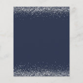 バジェットシルバーグリッタースクリプトブルーニューイヤーズパーティー (裏面)