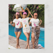 バジェットシルバーグリッターフォトブライダルシャワー感謝してい (裏面)