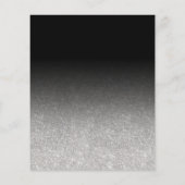 バジェットシルバーグリッターブライダルシャワーブラック (裏面)