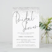 バジェットシルバーグリッターブライダルシャワー招待 (スタンド正面)