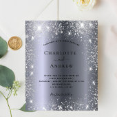 バジェットシルバーグリッターメタルエレガントな結婚式