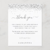 バジェットシルバーグリッター写真甘い16ありがとう (正面)