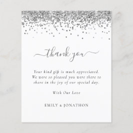 バジェットシルバーグリッター写真結婚の感謝の気持ち