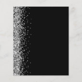 バジェットシルバーグリッター婚約パーティブラックインクト (裏面)