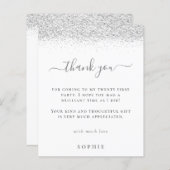 バジェットシルバーグリッター21th誕生日ありがとう (正面/裏面)