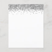 バジェットシルバーグリッターQRコード結婚の詳細 (裏面)