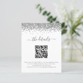 バジェットシルバーグリッターQRコード結婚の詳細