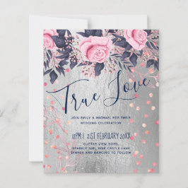 バジェットシルバーロセゴールド海軍ピンクメタリック結婚ズ