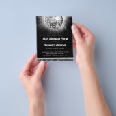 バジェットシルバー60thバースデーパーティー70sディスコボール チラシ (手)