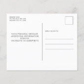 バジェットシンブルーライン警察結婚式招待状 (裏面)