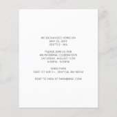 バジェットシンプルエレガントな結婚式 (裏面)