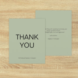 バジェットシンプルセージカスタムグリーンThank You