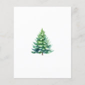 バジェットシンプルツリークリスマスパーティの招待状 チラシ (裏面)