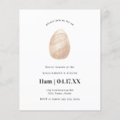 バジェットシンプルピンクミニマルの水の色イースターエッグ (正面)