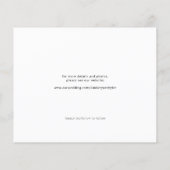 バジェットシンプルフォトエレガントな結婚式の日付を保存 (裏面)