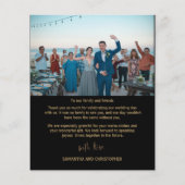 バジェットシンプルフォトコラージュありがとうござ結婚う (裏面)