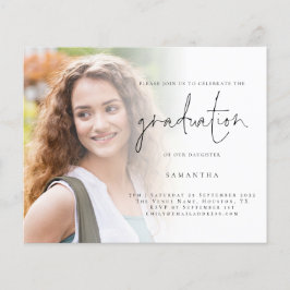 バジェットシンプルフォトスクリプト2022卒業招待状