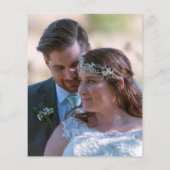 バジェットシンプルフォト結婚ズTerracotta Thank You (裏面)