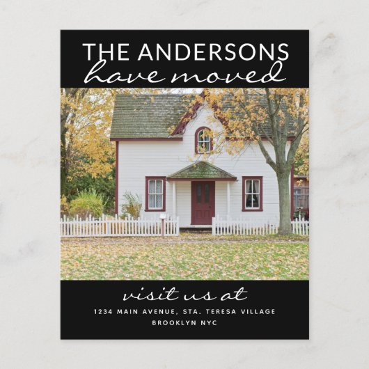 バジェットシンプルホームフォトムービングブラックアナウンス (正面)