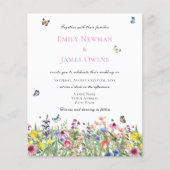 バジェットシンプルボホワイルドフラワー結婚ズ (正面)