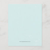 バジェットシンプルマウンテンブライダルシャワー招待 (裏面)