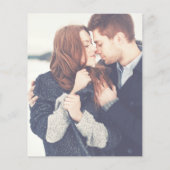 バジェットシンプルモダン2フォト結婚式招待状 (裏面)