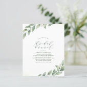 バジェットシンプルユーカリプスグリーンリーブライダルブランチ (スタンド正面)