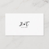 バジェットシンプルロマンチックなスクリプトハートモノグラムRsvp エンクロージャーカード (裏面)