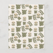 バジェットシンプルワイルドフラワーズボタニカル庭園の結婚式 (裏面)