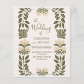 バジェットシンプルワイルドフラワーズボタニカル庭園の結婚式 (正面)